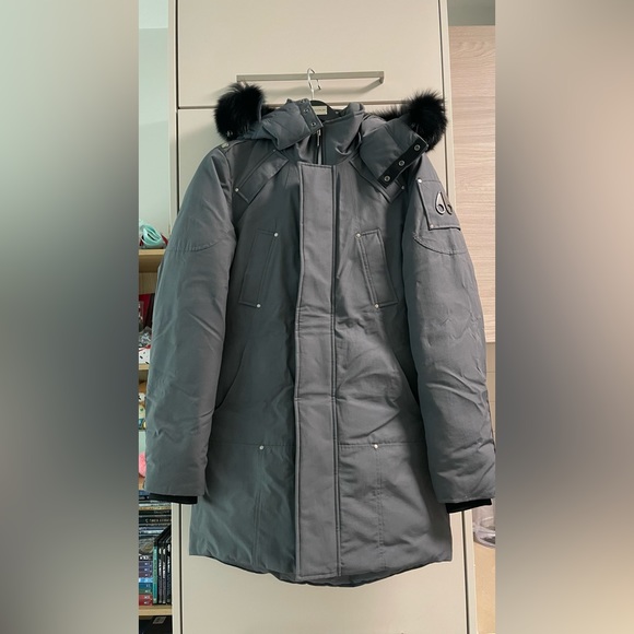 Moose Knuckles Grey Firebag Parka - Picture 1 of 9